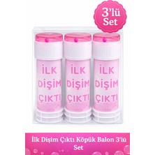 Bkmc Party Ilk Dişim Çıktı Köpük Balon 3’lü 5’li 10’lu Set – Diş Buğdayı Parti Dağıtmalık Bebek Köpüğü