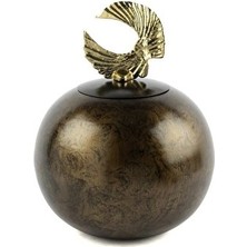 Mikasa Moor Obje Antik Kahve Gold Figürlü Kapaklı 27X32 cm 123748