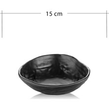 Grand Cam Damlataş Serisi – 15 cm Siyah Kase 3 'LÜ