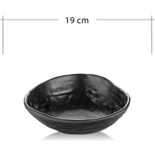 Grand Cam Damlataş Serisi – 19 cm Siyah Kase 3'LÜ