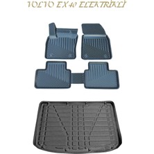 Black Gold Volvo EX40 Elektrikli 3D Oto Paspas + Bagaj Havuzu Set 2024 Tam Uyumlu Havuzlu Tpe