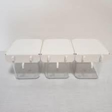 MarkEntegra Kapaklı Saklama Kabı, Beyaz - 3'lü Paket