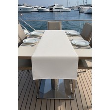 Visionario Marin Masa Örtüsü Runner 145X40 Su Geçirmez Outdoor Keten Tekne Bahçe Salon Mutfak