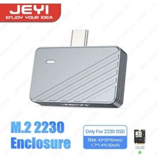 JEYI 2230 M.2 Nvme Ssd Kutusu Type-C Girişli Tüm Cihazlara Uyumludur Yüksek Performans 10Gbps Süper Hızlı Yeni Nesil Son Teknoloji Ce Lisanslı Orjinal