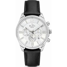 Platin Pierre HDS-PL-1216GB-J1 Deri Kordon Fonksiyonları Aktif Erkek Kol Saati