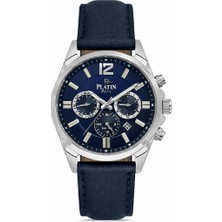 Platin Pierre HDS-PL-1216GB-L3 Deri Kordon Fonksiyonları Aktif Erkek Kol Saati