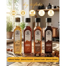 By Tüfekçi Şekersiz (Suger Free) Şurup Yeni Yüksek Aromalı Kalorisiz Formül Avantajlı Set 4x60 ml
