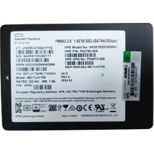 Hpe PM883 1.92TB 6g Sata 2.5'' Sunucu SSD MZ-7LH1T90 VK001920GWSRU P02760-004 P04573-006