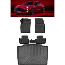 Rizline Renault Clio 6 2026 ve Sonrası 3D Havuzlu Paspas ve Bagaj Havuzu Siyah