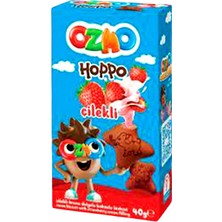 Ozmo Hoppo Bisküvi Çilek Kremalı 40 gr
