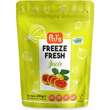 Pol's Freeze Fresh Dondurularak Kurutulmuş İncir 20 gr Organik Sertifikalı Vegan Ürün