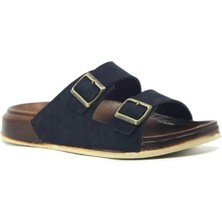 Benitto Kids Witta Çift Tokalı Ortopedik Günlük Kaymaz Yumuşak Deri Ev Dışarı Terliği