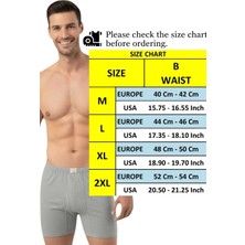 Uniquetrenders  Erkek %100 Pamuklu 6'lı Süprem Kumaş Penye Boxer