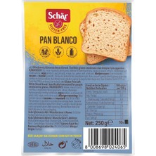 Schar Glutensiz Ekmek Pan Blanco 250 gr Yüksek Lifli Ve Glutensiz Özellikte