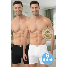 Uniquetrenders  Erkek %100 Pamuklu 6'lı Süprem Kumaş Penye Boxer