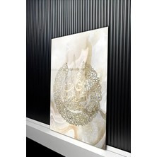 KutuTR Şık ve Estetik Felak Suresi Yazılı Temperli Cam Tablo 50X70 cm 2d Uv Baskı - YCT427
