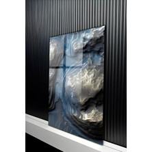KutuTR Modern Bohem Kuru Çiçek ve Başak Tasarımlı Temperli Cam Tablo 50X70 cm 2d Uv Baskı - YCT352