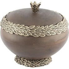 Mikasa Moor Ahşap Kutu Antik Gold Kapaklı 22X20 cm 804222