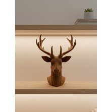 İntora Dekoratif Kahverengi Geyik Biblo Salon ve Raf Dekoru