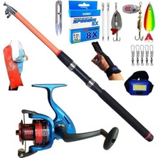 Oslo 3000 210CM 50-150GR Piranha Dolphin Turna Spin Olta Takımı Seti