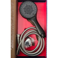 Barlas Duş Seti Siyah 4 Fonksiyonlu