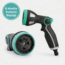 Nzb 8 Fonksiyonlu Ayarlanabilir Fıskiye Araba Yıkama Bahçe Sulama Temizleme Sprey Tabancası Fişkiye