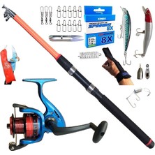 Oslo 3000 210CM 50-150GR Piranha Dolphin Rapala Maket Balık Spin Olta Takımı Seti