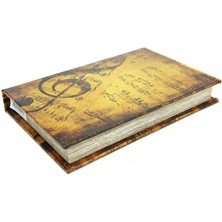 İntora Kutu Kitap Nota Kitap Kutusu Dekoratif Hediyelik