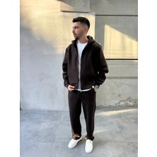 Difransel Jeans Erkek Fermuarlı Basic Eşofman Takımı
