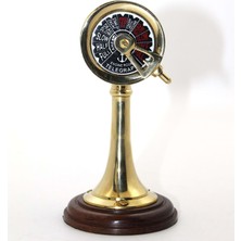 Hediye Sandalı Ahşap Kaideli Dekoratif Gemi Makine Telgrafı