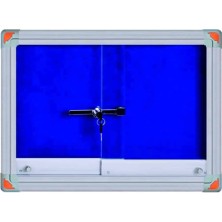 Panda Kilitli Sürgülü Kapak Ilan Panosu 60X90CM