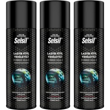 Sanplaza Selsil Lastik Kauçuk Fitil Yenileme Spreyi 200 ml 3 Adet