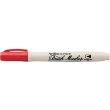 Artline Supreme Kırmızı Fırça Uçlu Marker Geniş ve İnce Çizgiler İçin İdeal Kalem