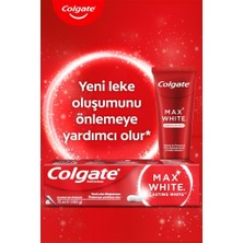 Colgate Max White Kalıcı Beyazlık 75 ml 2li Diş Macunu, Gentle Clean 2+1 Diş Fırçası+Fırça Kabı