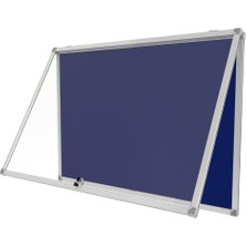 Panda Kilitli Cam Ilan Panosu 100X100CM Kumaş