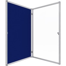 Panda Kilitli Cam Ilan Panosu 70X100CM Kumaş