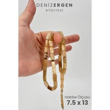 Deniz Ergen Tesbih Sertifikalı Üst Düzey Doğal Koç Boynuzu Sistem Püsküllü Tesbih