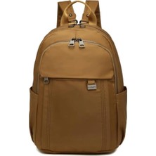 Getcho 21K - Barcelona Saten Kumaş Kadın Sırt Çantası BC2113 - Camel
