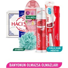 4lü Süper Bakım Seti Colgate 100 ml Diş Macunu, 360 Fırça, 500 ml Duş Jeli, 4X150 gr Sabun Seti