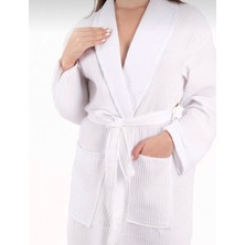 Eymir Home Collection Plaj Sauna Otel Spa Bornozu Waffle Pike Yazlık Unısex