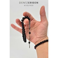Deniz Ergen Tesbih Orjinal Sertifikalı Onyx Taşı Bileklikli Erkek Hediyelik Set Tesbih