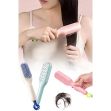 Yurish Kolay Temizlenen Saç Fırçası Anti-Statik Kendi Kendini Temizleyen Tarak Saç Derisi Temizleme Çek Bırak