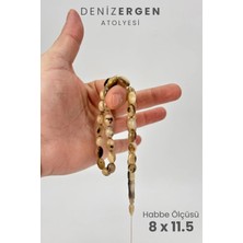Deniz Ergen Tesbih Sertifikalı Üst Düzey Doğal Koç Boynuzu Sistem Püsküllü Tesbih