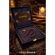 Deniz Ergen Tesbih Premium Imzalı Kişiye Özel Ad Soyad Kutulu Sistem Takım Sıkma Bakalit Kapsül Hediyelik Hare Tesbih
