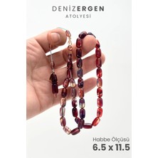 Deniz Ergen Tesbih Imzalı Sıkma Kapsül Kesim Tesbih Bakalit Sistem Takımlı Erkek Hediyelik Hareli Tespih