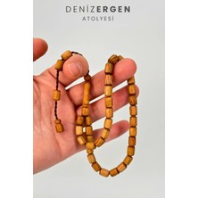 Deniz Ergen Tesbih Sertifikalı Doğal Kördiken Ağacı Sistem Püsküllü 7 x 10 Kapsül Tesbih