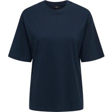 Only Jdy Kadın Yuvarlak Yaka Lacivert T-Shirt - 15366305