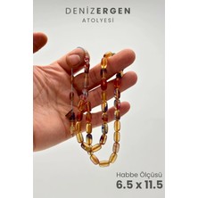 Deniz Ergen Tesbih Imzalı Sıkma Kapsül Kesim Tesbih Bakalit Sistem Takımlı Erkek Hediyelik Hareli Tespih