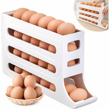 Microcase Abs Plastik Dolapiçi Yuvarlanır Tip Yumurta Organizer ve Standı AL54529