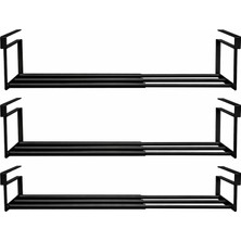 Microcase Dolap Içi Ekstra Alan Için Metal Ayakkabı Standı 10X20X40-65 cm 3 Adet AL5457